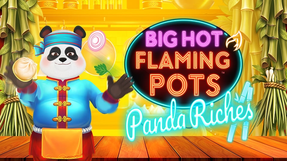 Big Hot Flaming Pots Panda Riches